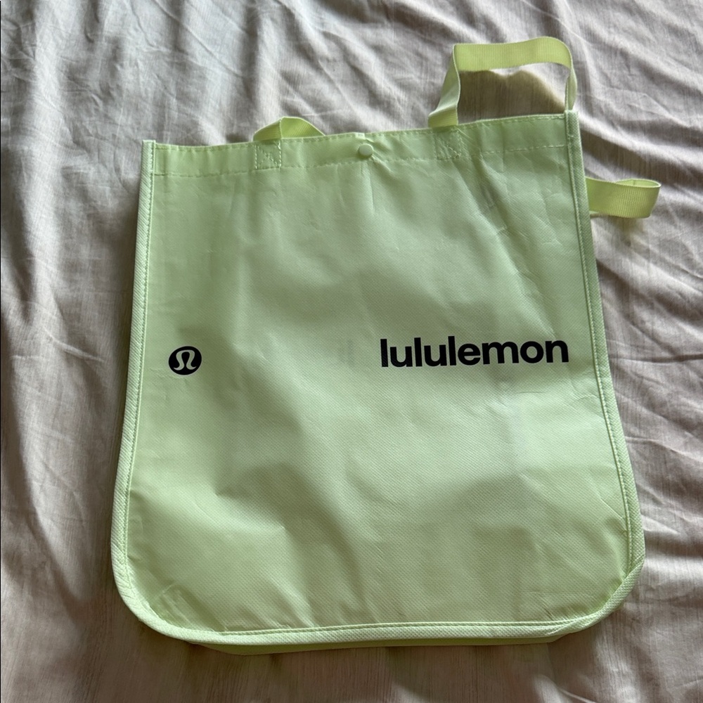 Lululemon Athletica Light Green Tote Bag